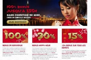 Bonus - Macau Casino - Casinosansdepots.net