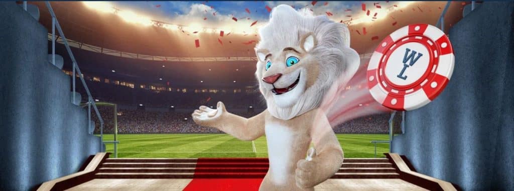 Leo mascotte de white lion casino