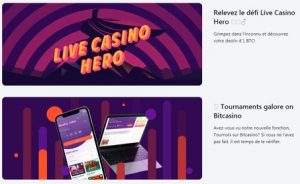 live casino hero sur bitcasino