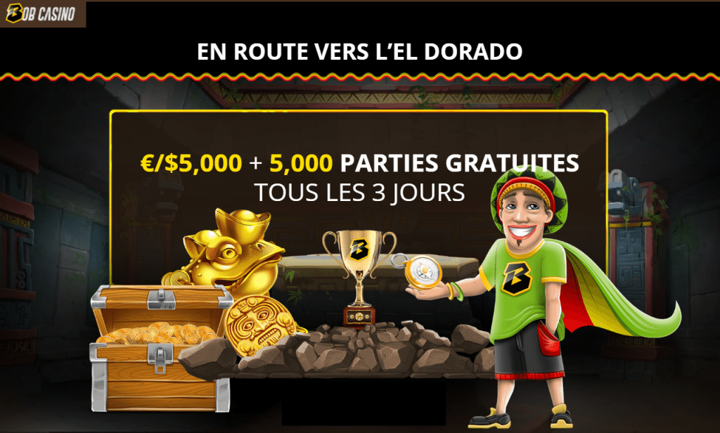 parties gratuites tous les 3 jours sur bob casino