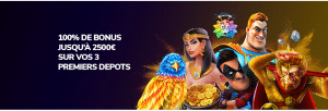 bonus sur vos 3 premiers depots