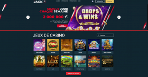 jack21 casino capture decran