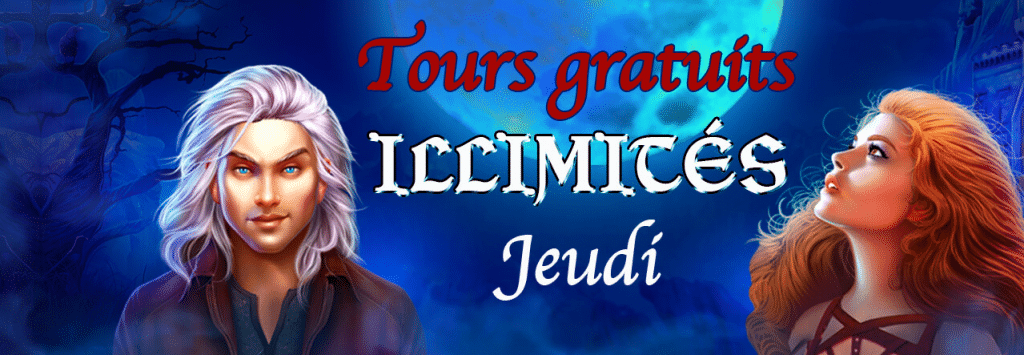 tours gratuits illimites les jeudis sur Jack21 casino