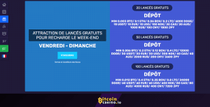 bonus du week end sur bitoincasino