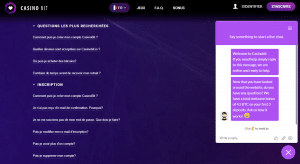 FAQ et support chat casinobit