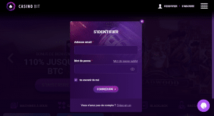 Inscription et connexion casinobit