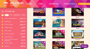 fournisseurs arlequin casino
