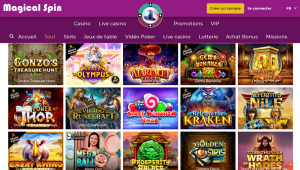ludotheque de jeux magical spins