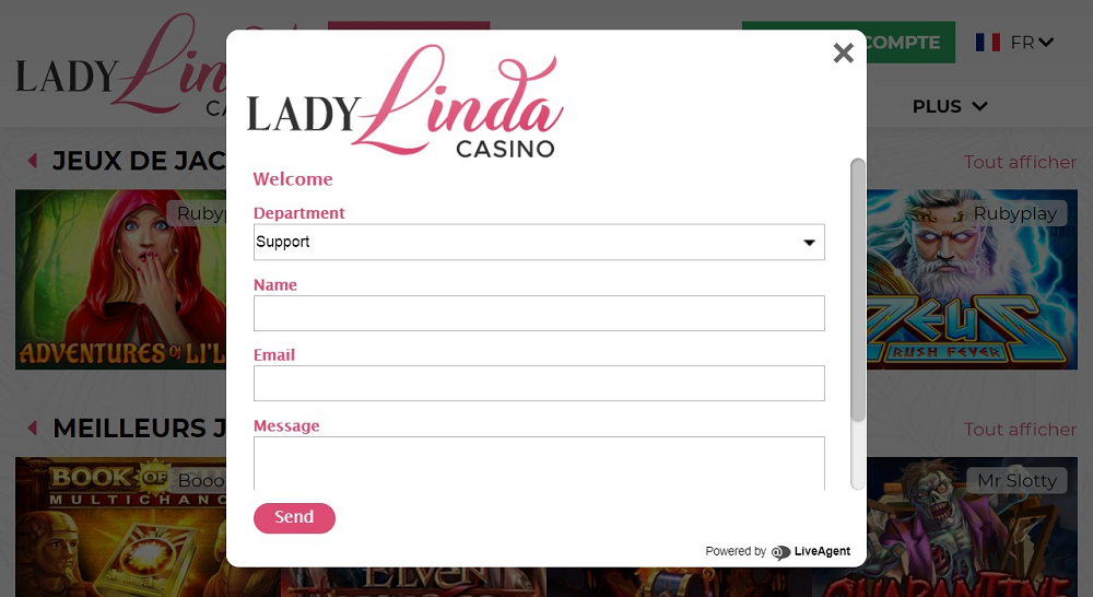Service client lady linda