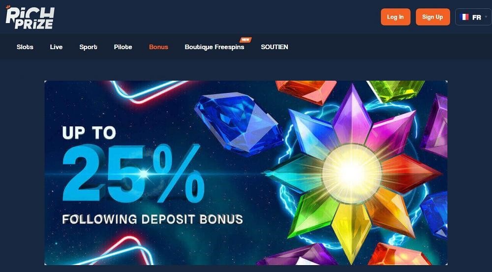 Promos RichPrize Casino 2022