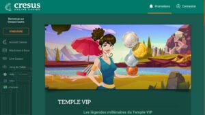 temple VIP bonus cresus