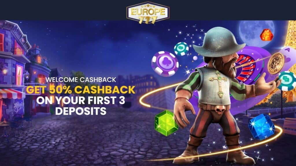 Europe777 bonus cashback