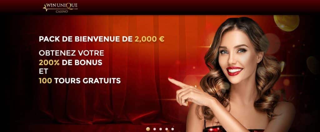 pack de bienvenue winunique casino