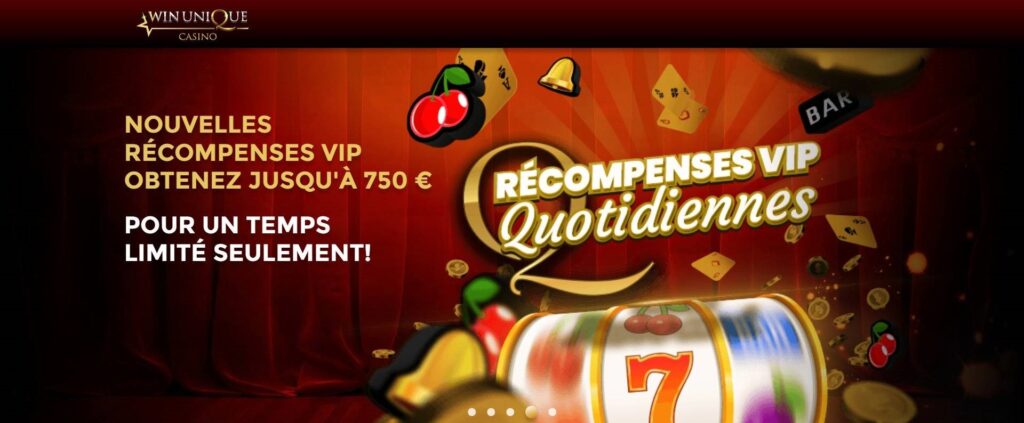 récompenses VIP winunique casino
