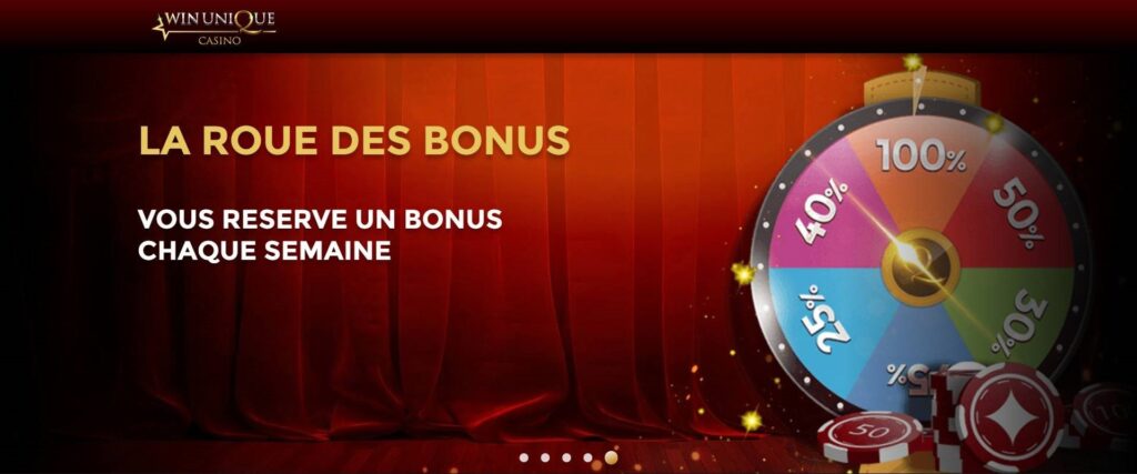 roue des bonus winunique casino