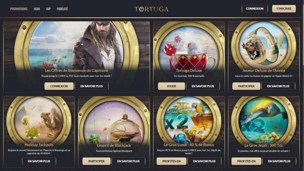 tortuga bonus quotidiens