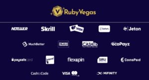 moyens de paiement Ruby Vegas
