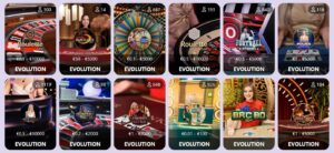 jeux evolution sur ra casino