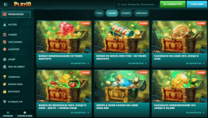 playio casino bonus et promotions