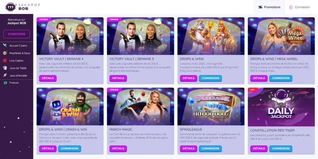 Promos Hebdo Jackpot Bob
