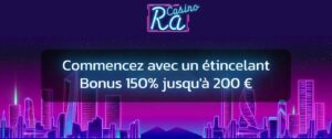 bonus bienvenue ra casino