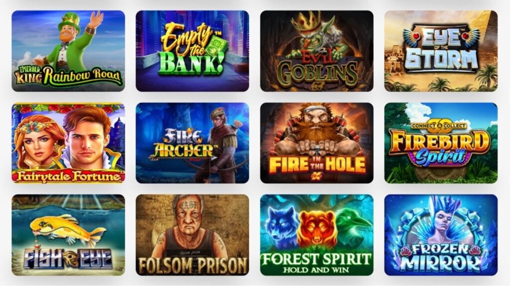 jeux proposes sur royal vincit casino