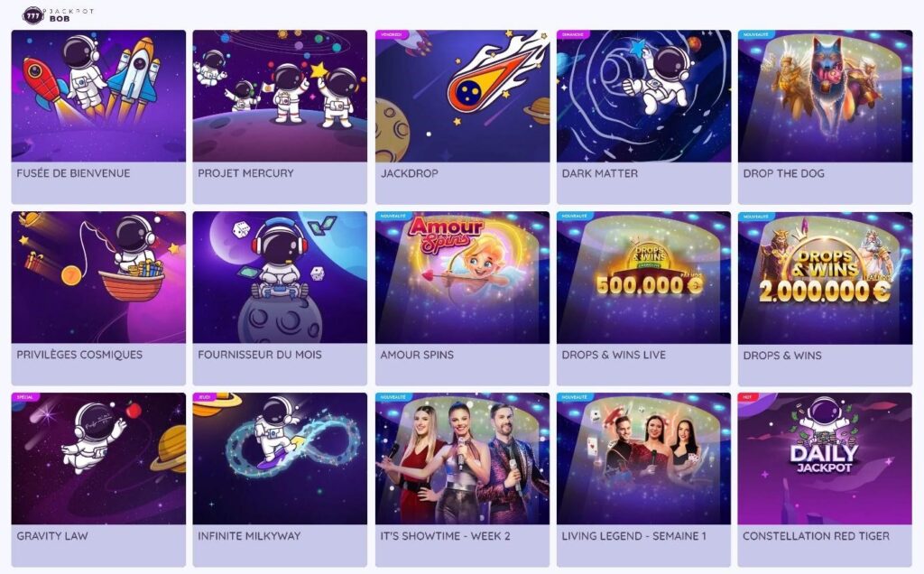 promotions quotidiennes Jackpot Bob