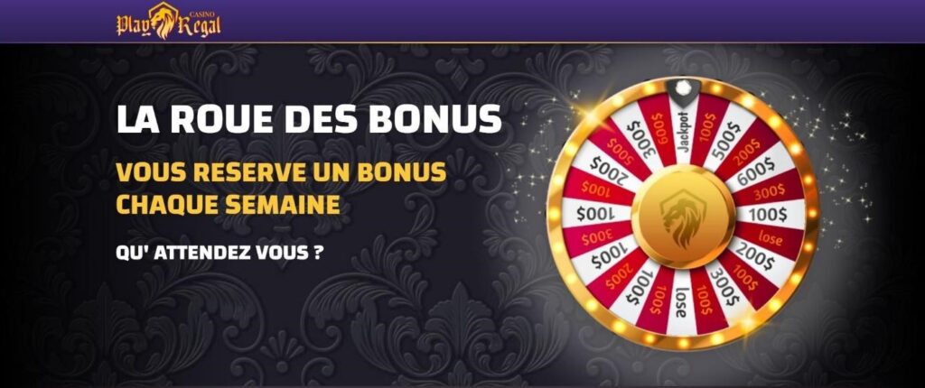 roue des bonus playregal