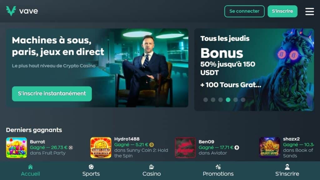 vave accueil bonus jeudis