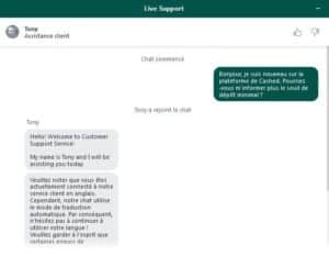 support client Cashed