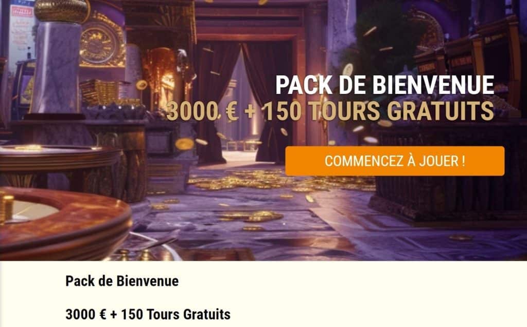 Pack de bienvenue Julius Casino