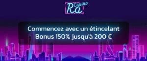 Ra Casino bonus de bienvenue