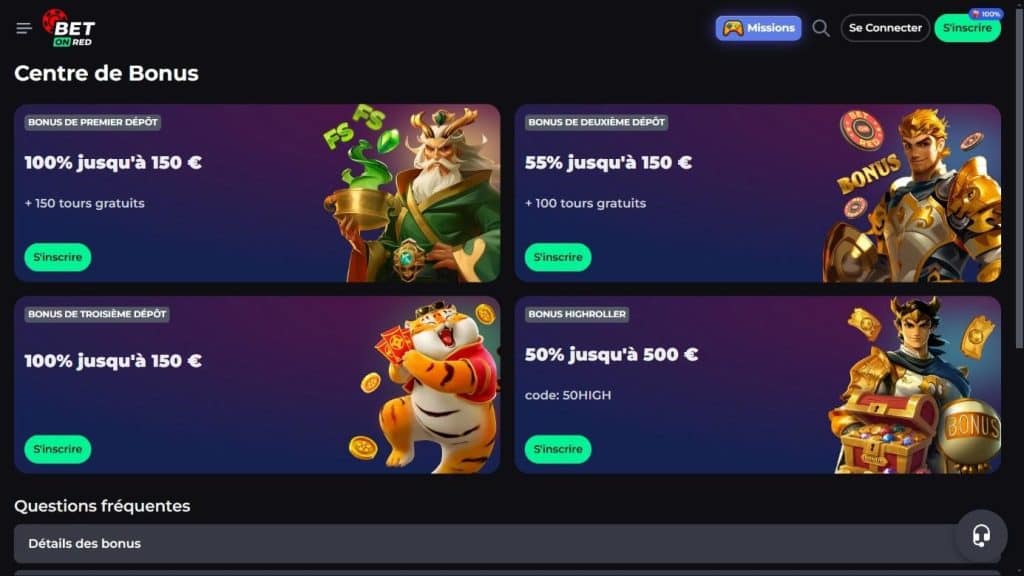 bonus promos BetOnRed