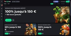 pack bonus bienvenue BetOnRed