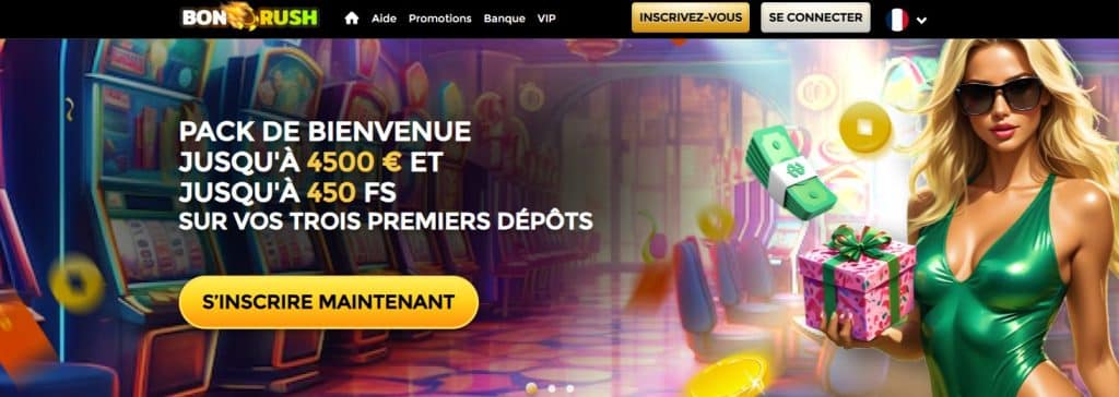 Bon Rush Casino bonus sans dépôt 