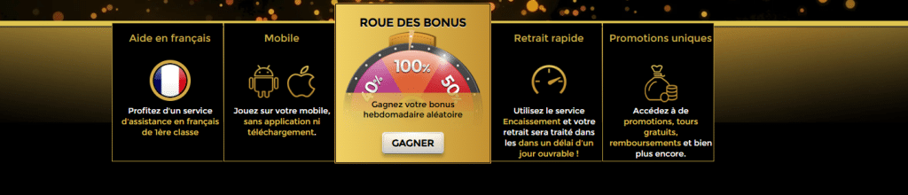 roue des bonus sur BonRush
