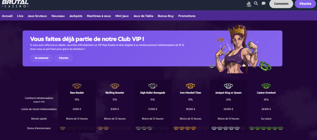 club vip Brutal casino