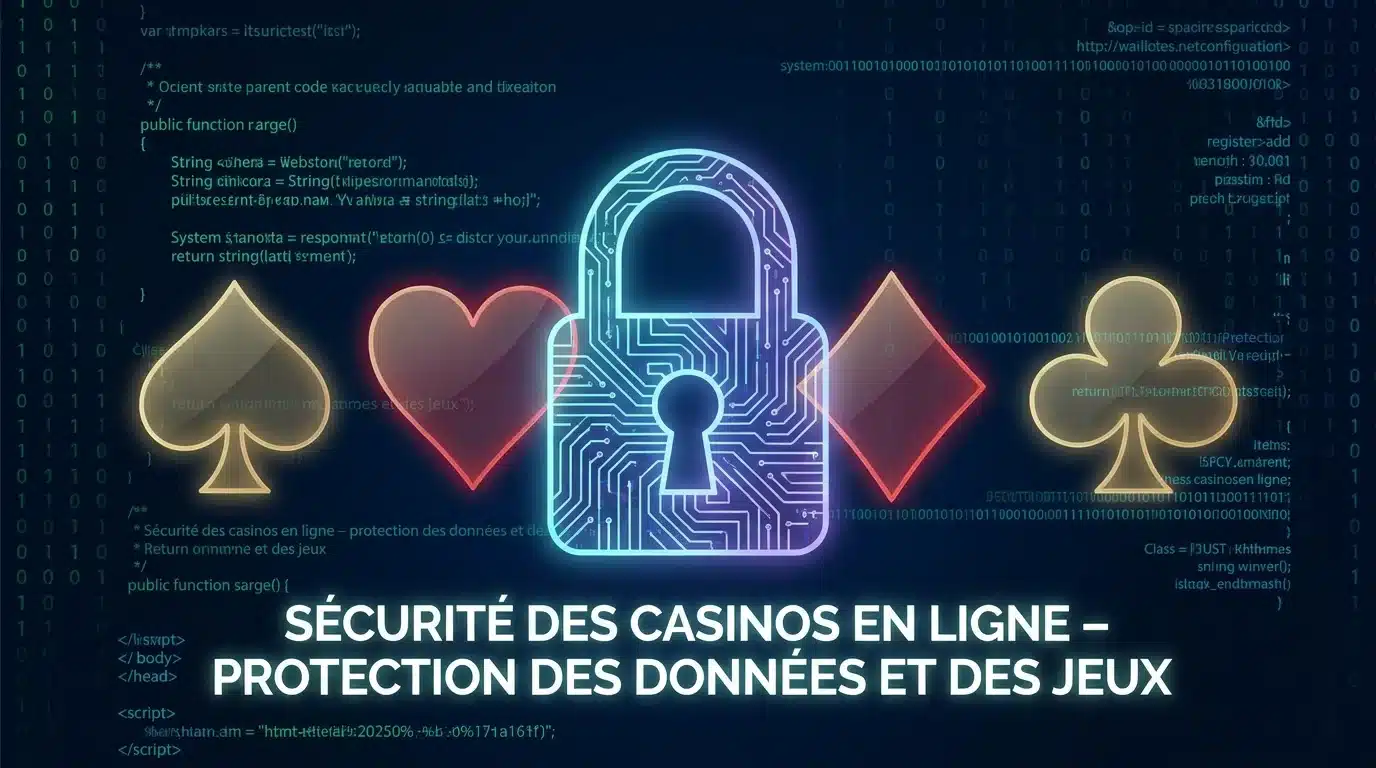 Symbole de sécurité numérique appliqué aux jeux de casino en ligne