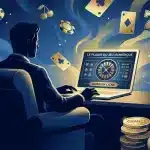 Joueur découvrant un bonus de 10 euros sans dépôt sur un casino en ligne en 2026