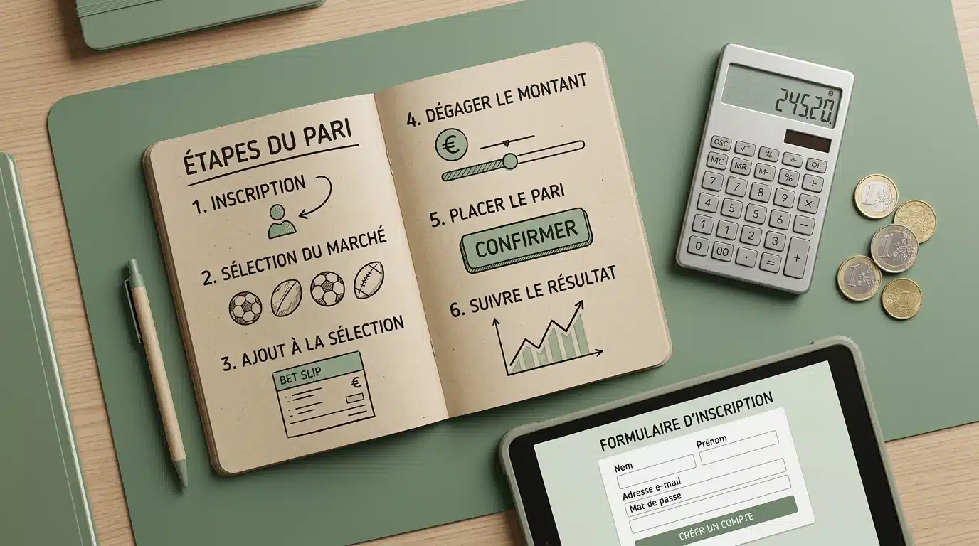 Étapes d'activation d'un bonus sans dépôt sur un bureau organisé