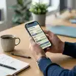 Joueur consultant une offre de bonus sans dépôt sur son smartphone