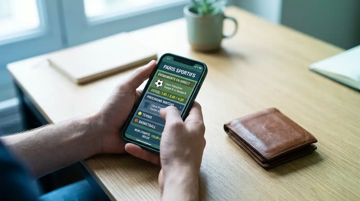 Parieur consultant une offre sans dépôt sur mobile