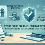Concept de bonus gratuit de casino sans dépôt sur mobile et ordinateur