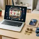 Bureau moderne illustrant un bonus casino sans dépôt en France