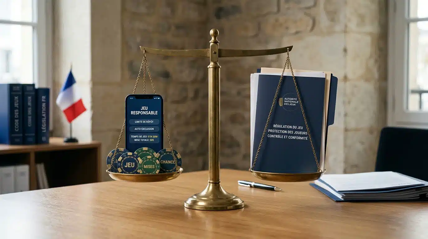 Illustration de la régulation et du jeu responsable autour des machines à sous