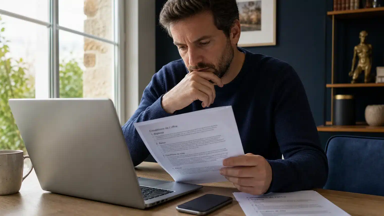 Joueur vérifiant les conditions d’un bonus sans dépôt
