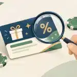 Illustration d’une offre promotionnelle examinée à la loupe