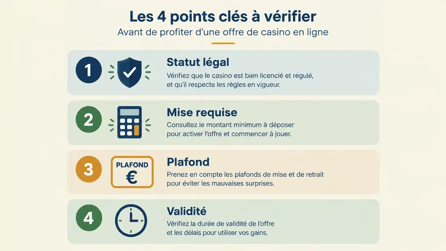 Checklist des vérifications essentielles avant une offre sans dépôt
