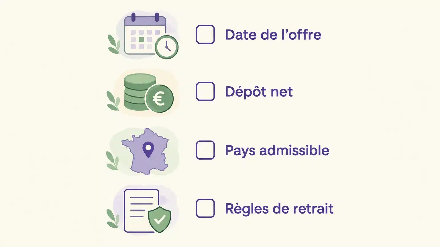 Checklist des quatre vérifications à effectuer avant un dépôt promotionnel