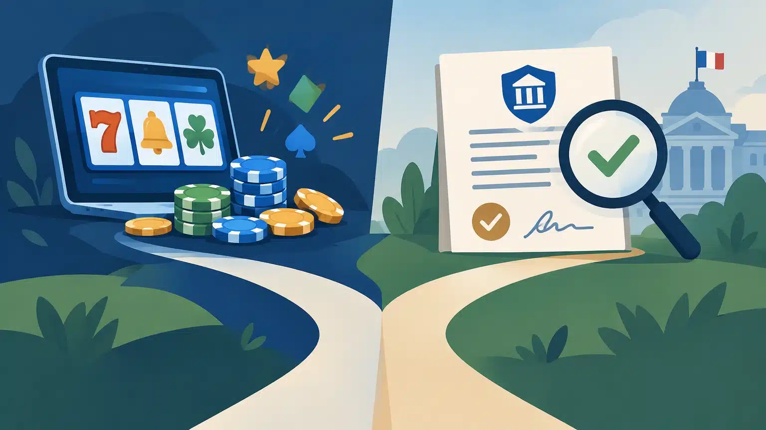 Illustration distinguant un jeu de démonstration de la vérification d’une autorisation